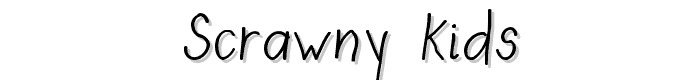 Scrawny Kids font